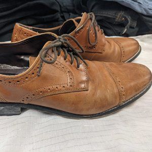 Brown Leather Nunn Bush Oxfords